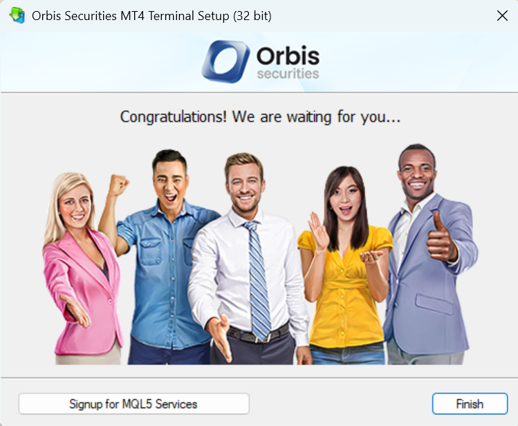 MT4 설치 - 설치 완료