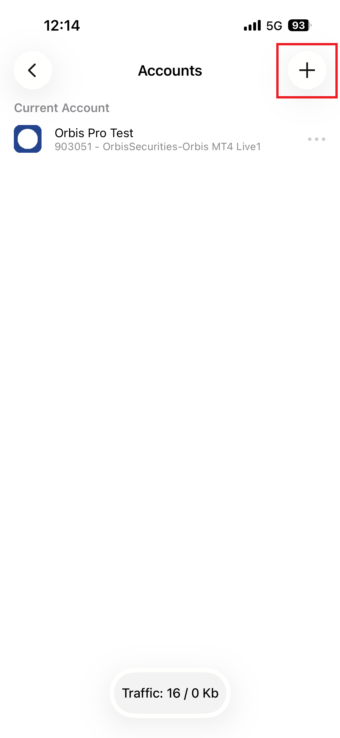 MT4 iOS - 여러 개의 계정 추가 가능